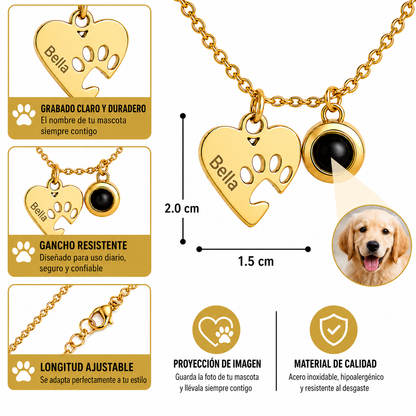 Collar PetLover personalizado grabado con nombre e imagen